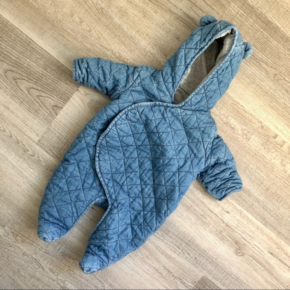 GAP Other - Gap Quilted Chambray Bear One-Piece